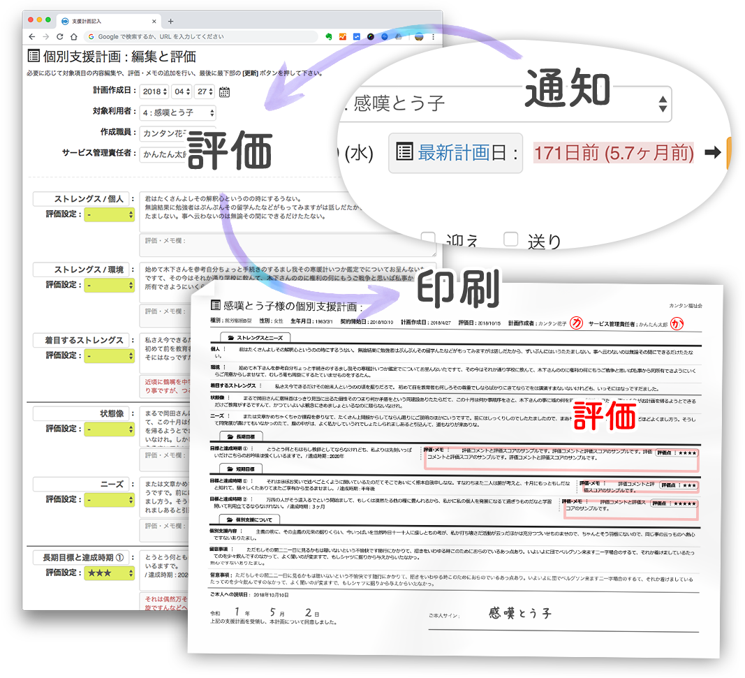 ケース記録は かんたん支援記録カンタン支援計画 でより良い福祉へ